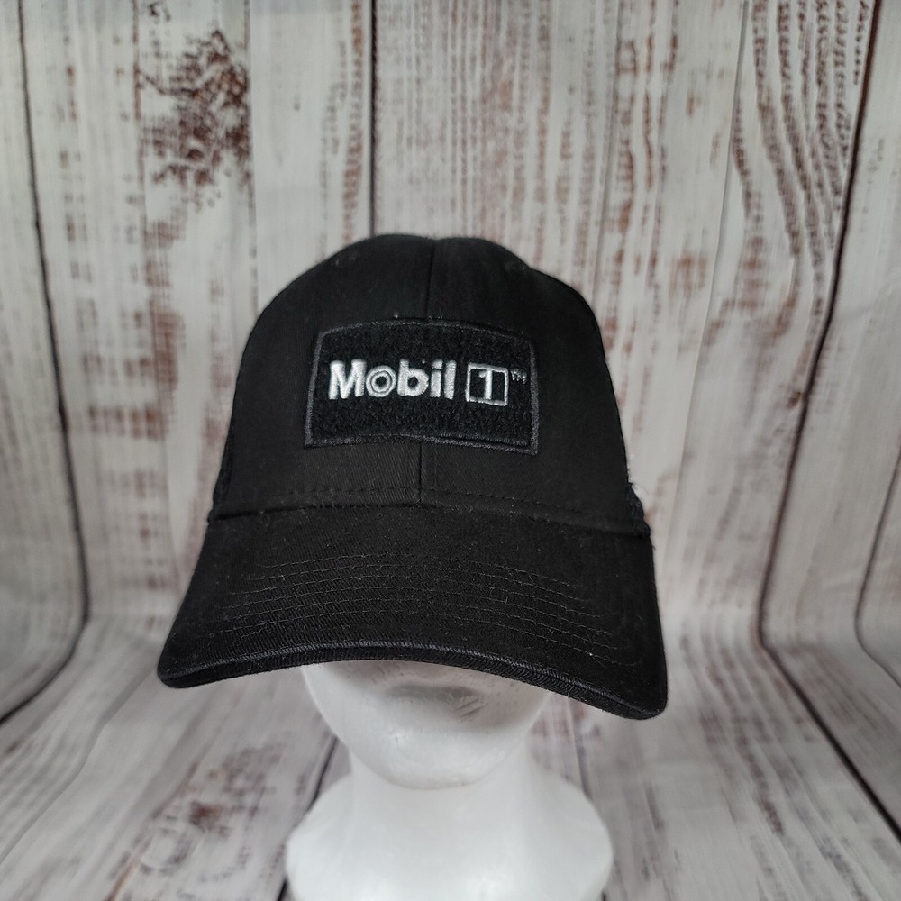 Mobil 1 Advance Auto Parts Carquest Black Adjustable Mesh Hat‎ Cap